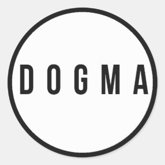 Dogma-Stickers Ronde Sticker