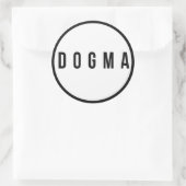 Dogma-Stickers Ronde Sticker (Tas)