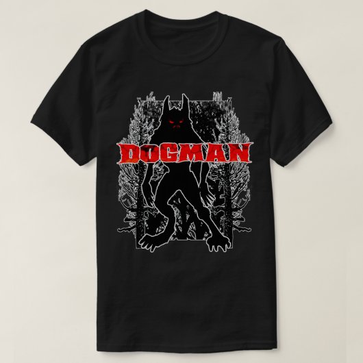 Dogman Americas Werewolf Dark Cryptid Monster  T-shirt (Design voorkant)