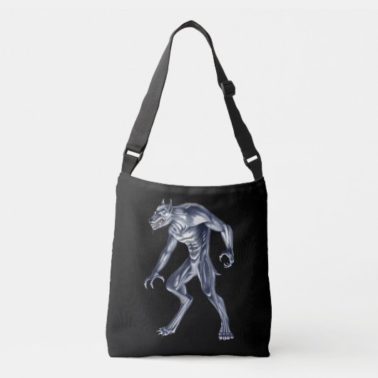 Dogman Cryptid Beast Crossbody Tas (Voorkant)