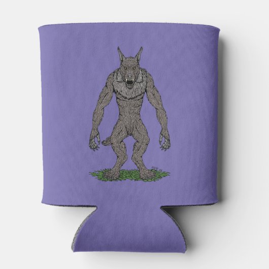 Dogman Cryptid of Weerwolf Blikjeskoeler (Achterkant)