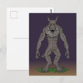 Dogman Cryptid of Weerwolf Briefkaart (Voorkant / Achterkant)