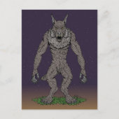 Dogman Cryptid of Weerwolf Briefkaart (Voorkant)