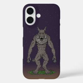 Dogman Cryptid of Weerwolf iPhone 16 Hoesje