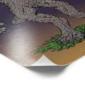 Dogman Cryptid of Weerwolf Foto Afdruk (Hoek)