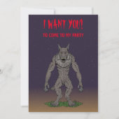 Dogman Cryptid of Weerwolf Kaart (Voorkant)