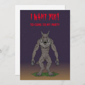 Dogman Cryptid of Weerwolf Kaart (Voorkant / Achterkant)