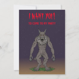 Dogman Cryptid of Weerwolf Kaart