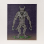 Dogman Cryptid of Weerwolf Legpuzzel (Verticaal)