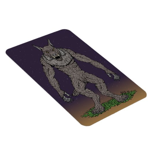 Dogman Cryptid of Weerwolf Magneet (Rechterzijde)