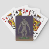 Dogman Cryptid of Weerwolf Pokerkaarten (Achterkant)