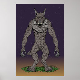 Dogman Cryptid of Weerwolf Poster