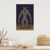 Dogman Cryptid of Weerwolf Poster (Keuken)