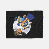 Dogman en kat onmisbaar voor Kind Fleece Deken (Voorkant (Horizontaal))