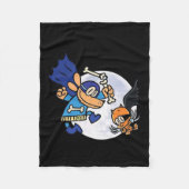 Dogman en kat onmisbaar voor Kind Fleece Deken (Voorkant)