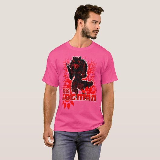 Dogman van Amerika Rode Wolf Monster Weerwolf Skin T-shirt (Voorkant volledig)