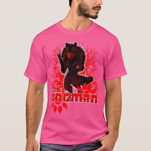 Dogman van Amerika Rode Wolf Monster Weerwolf Skin T-shirt (Voorkant)