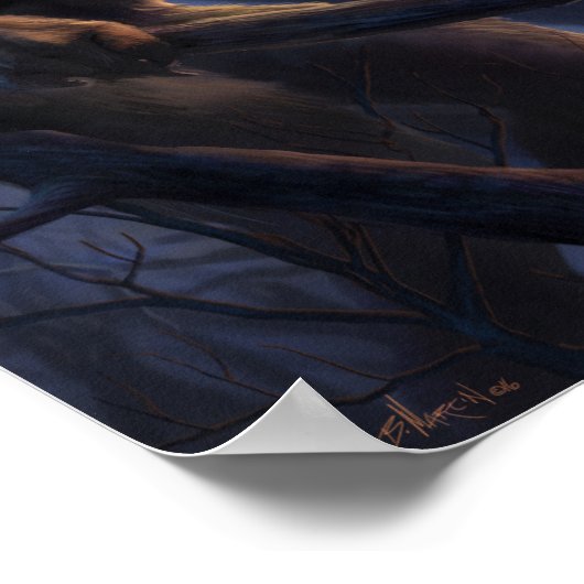 Dogman van Michigan Poster (Hoek)