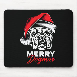 Dogmas Engelse Bulldog Kerstmis Muismat