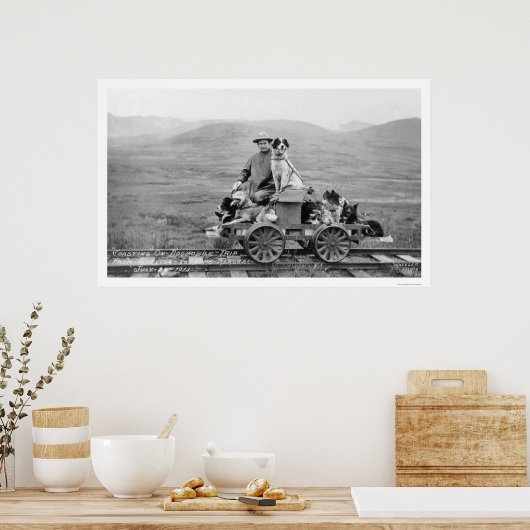 Dogmobile Trip Alaska 1912 Poster (Keuken)
