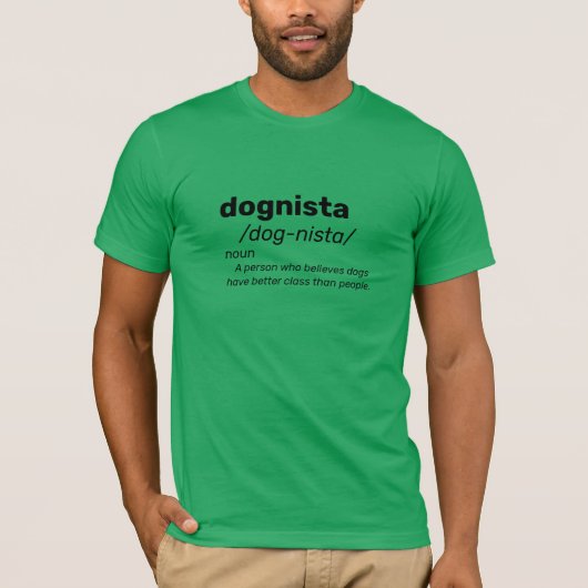 dognista woordenboek over grappig shirt van hondsh (Voorkant)