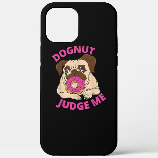 Dognut Rechter Pug Dog eet Donut Case-Mate iPhone Case (Achterkant)