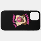 Dognut Rechter Pug Dog eet Donut Case-Mate iPhone Case (Achterkant (horizontaal))