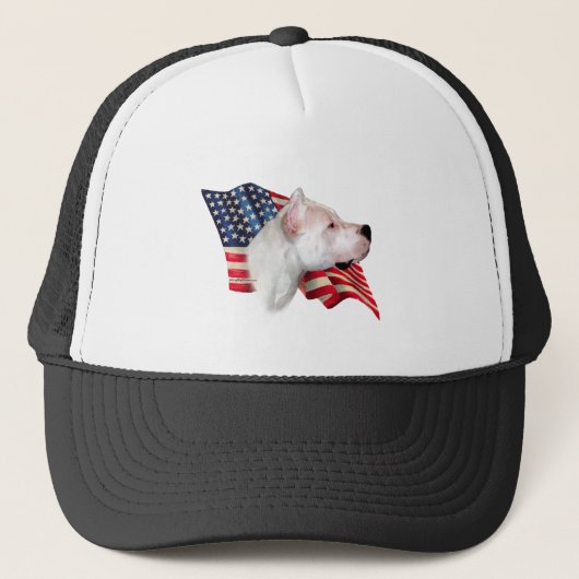 Dogo Argentijnse vlag Trucker Pet (Voorkant)