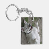 Dogo Argentino afspelen Sleutelhanger (Voorkant Links)