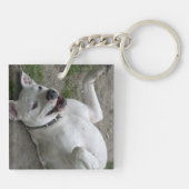 Dogo Argentino afspelen Sleutelhanger (Achterkant)