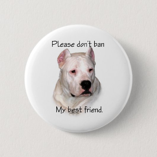 Dogo Argentino Anti-BSL - Button (Voorkant)
