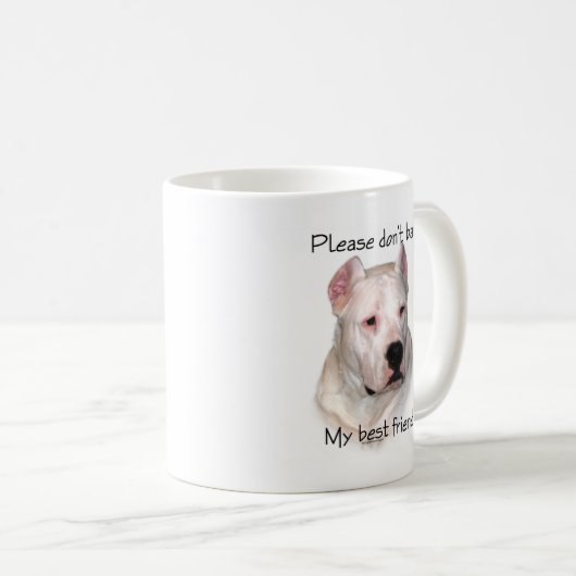 Dogo Argentino Anti-BSL Koffiemok (Voorkant rechts)