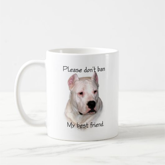 Dogo Argentino Anti-BSL Koffiemok (Links)