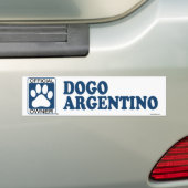 Dogo Argentino Blue Bumpersticker (Op auto)