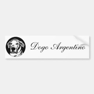 Dogo argentino bumpersticker
