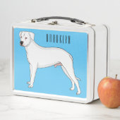 Dogo argentino cartoon afbeelding (In situ)