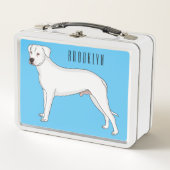 Dogo argentino cartoon afbeelding (Voorkant)