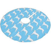 Dogo argentino cartoon afbeelding kerstboom rok (Gekanteld)