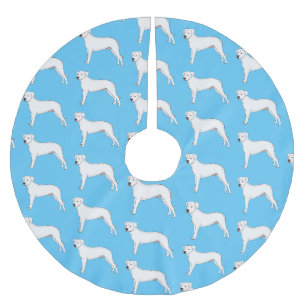 Dogo argentino cartoon afbeelding kerstboom rok