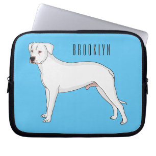 Dogo argentino cartoon afbeelding laptop sleeve