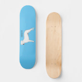 Dogo argentino cartoon afbeelding persoonlijk skateboard (Voorkant)