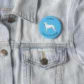 Dogo argentino cartoon afbeelding ronde button 5,7 cm (In situ)