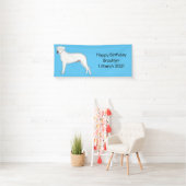 Dogo argentino cartoon afbeelding spandoek (Insitu)