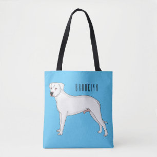 Dogo argentino cartoon afbeelding tote bag