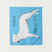 Dogo argentino cartoon afbeelding wandkleed (Voorkant)