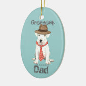 Dogo Argentino Ceramic Ornament (Links)