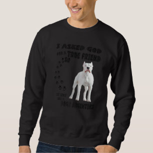 Dogo Argentino citeert mam Papa print Argentijnse Trui