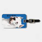 Dogo Argentino Color Block Bagagelabel (Voorkant horizontaal)