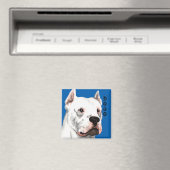 Dogo Argentino Color Block Magneet (Insitu (Vaatwasser))