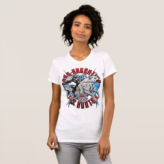 Dogo Argentino de jager T-shirt (Voorkant volledig)